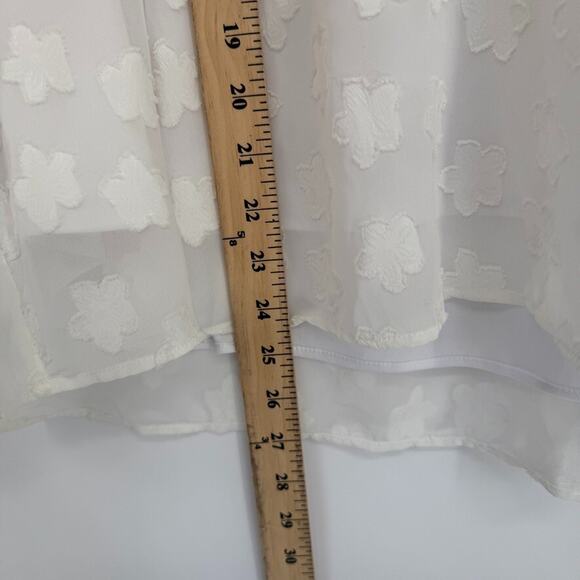 Show Me Your Mumu Womens Top Sheer Peasant Blouse Boho Floral Prairie Size M - Picture 6 of 7